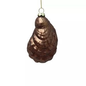 St. Nicholas Square Glass Oyster Christmas Ornament NWT